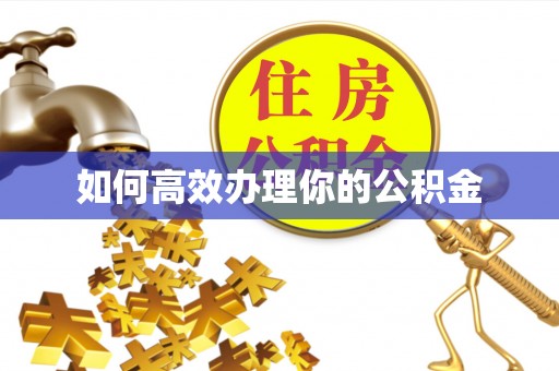 定襄如何高效办理你的公积金