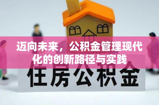 定襄迈向未来，公积金管理现代化的创新路径与实践
