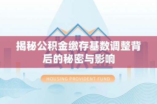 定襄揭秘公积金缴存基数调整背后的秘密与影响