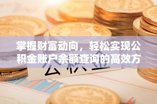 定襄掌握财富动向，轻松实现公积金账户余额查询的高效方式