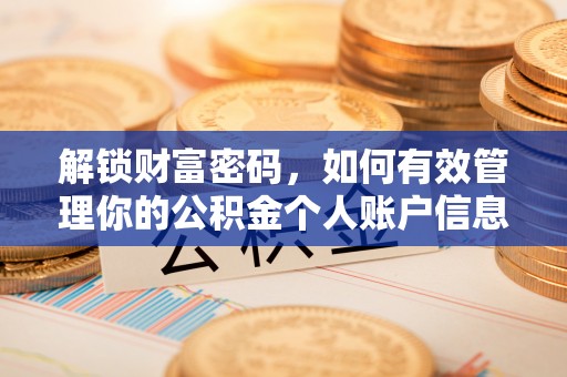 定襄解锁财富密码，如何有效管理你的公积金个人账户信息