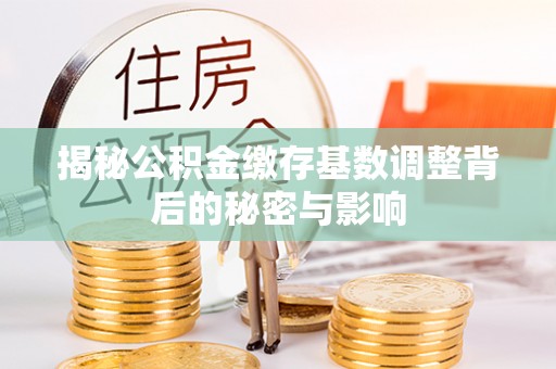 定襄揭秘公积金缴存基数调整背后的秘密与影响